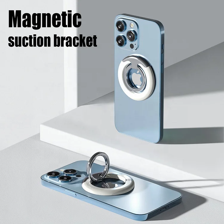 Factory Free Sample removable metal magnetic magsaf finger grip stand for magsafe mobile phone ring holder for iphone 12 13 14