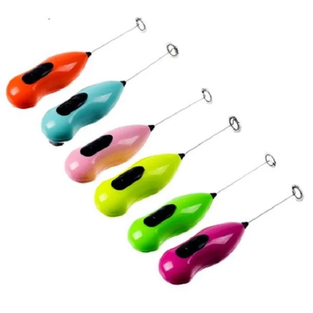 Ручной вспениватель для молока ZYL 130696, вспениватель для кофе на батарейках и пенообразователь со стальным венчиком, Электрический взбиватель для яиц