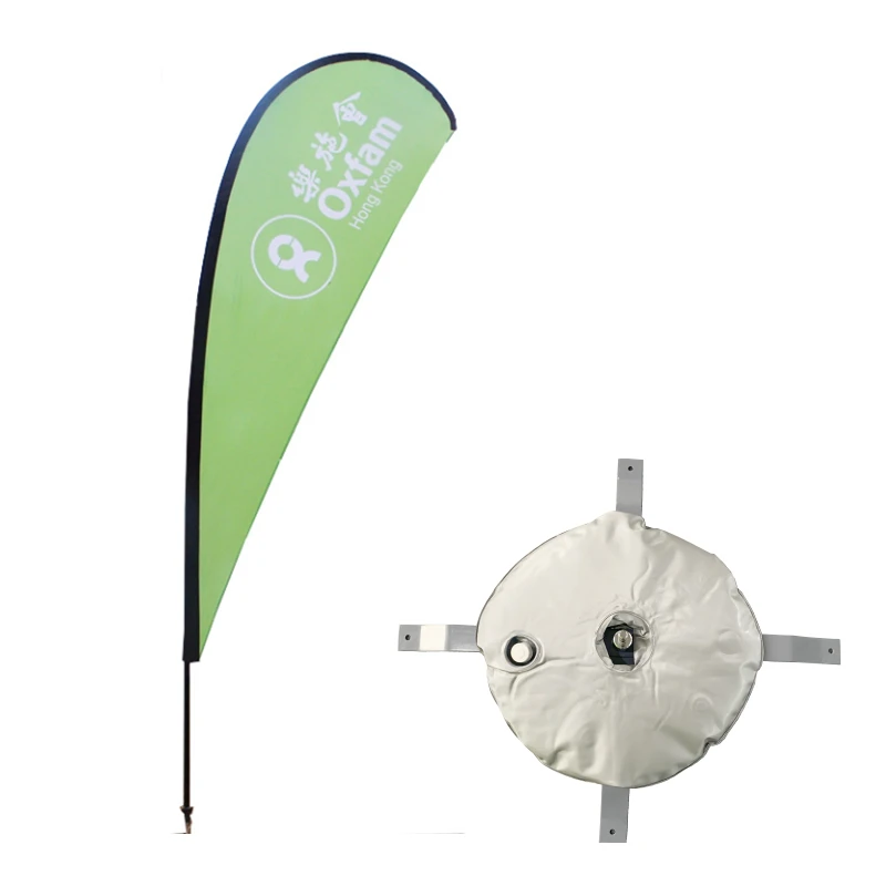 Weihai WZRODS Promotion Gray Color Filled With Water 10kgs/15kgs Flag Stand Square Water Bag For Advertising Display