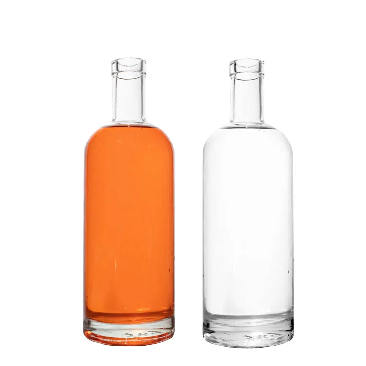 Liquor Wholesale Brandy Whisky High Quality Brewing Distilled Wine Brandy Bottle Liquor Glass Bottle