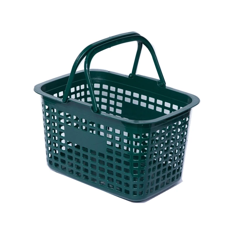 Wholesale supermarket shopping basket all plastic hand basket 2022