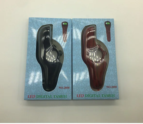 Factory wholesale Muslim LED finger Tasbih Digital Tally Counter electronic rosary counter 5 colour hand tasbeeh Beads counter