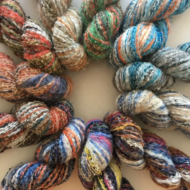 Lotus Yarns Cheap New Multi color Yak Wool  Blended Hand Knitting Loop Yarn 100g 300m/328yds  For Sweater