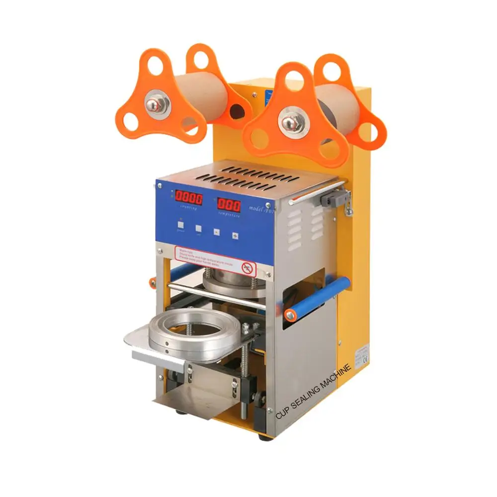 China Manual  Tea Cup Sealing Machine  cup sealing machine for jelly milk cup tray sealer