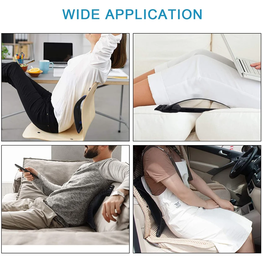 RTS 2023 Stretch Equipment Back Massager Magic Stretcher Home Fitness Lumbar Support Relaxation Partner Spinal Pain Relief