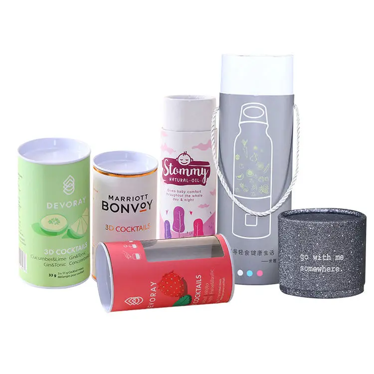 Eco-friendly kraft Cardboard Mini Lip balm push up paper tube 5g deodorant container oil-resistant