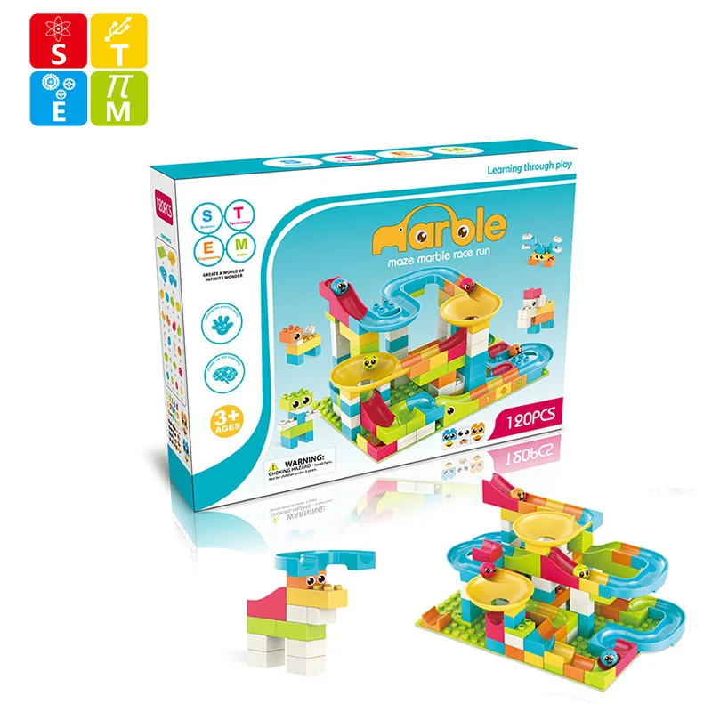
120 PCS Educational Plastic Construction Set Marble Race Run 