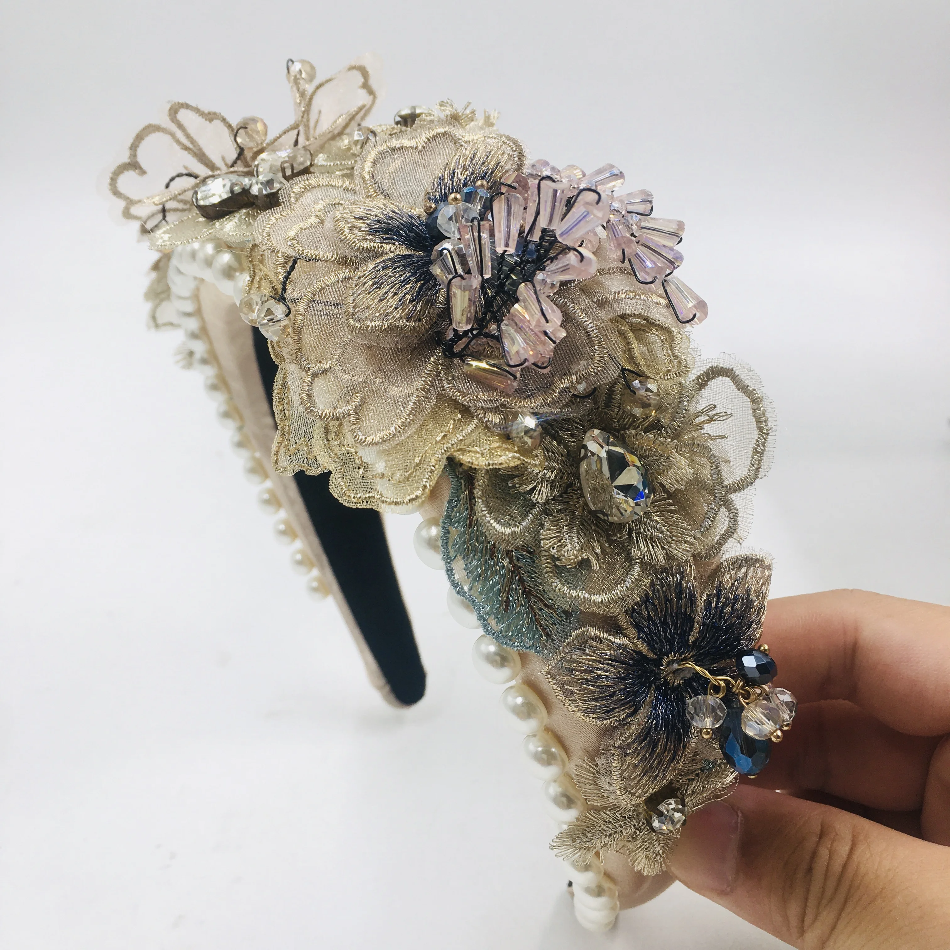 FINESTYLE  Ready to ship 015 hair accessories for girls beauty headband baby bow hairband