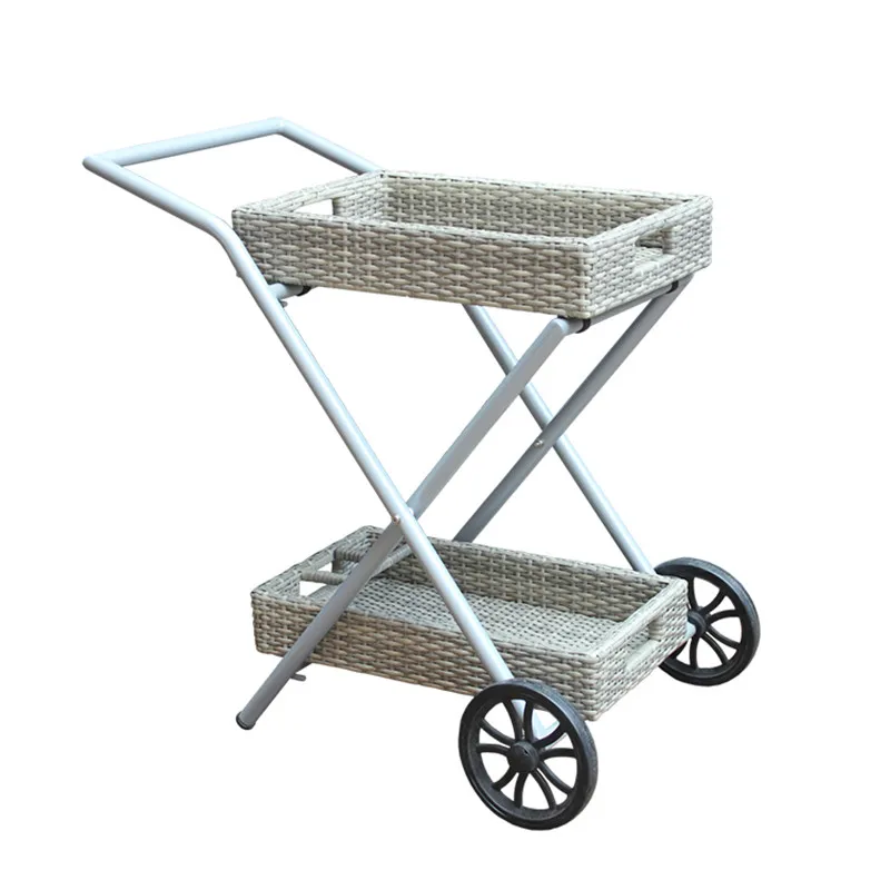 Плетеная корзина из ротанга лучшего качества с колесами