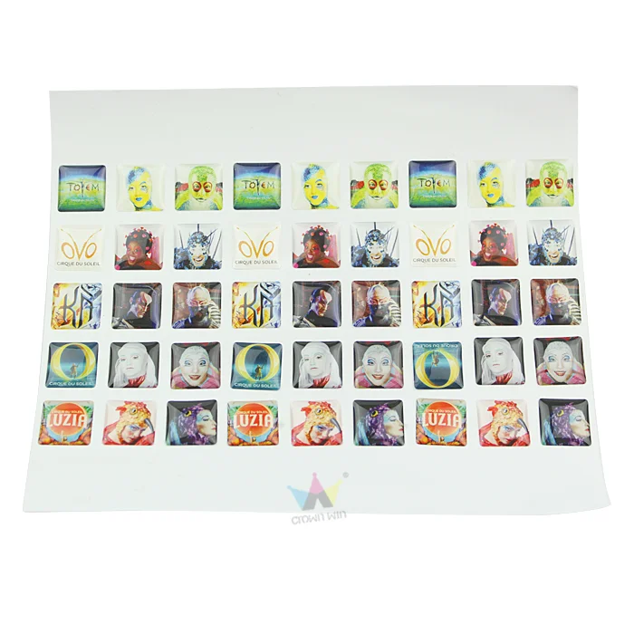 Crown Win Custom logo Matte Laminated Synthetic Polyester Paper Glossy Adhesive Batch Cartoon Game Character Label Paster Decals