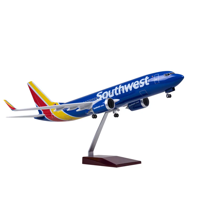 1/85 Southwest Boeing B737 47cm Diecast Aircraft ABS Airplane Model Airlines Support Customization