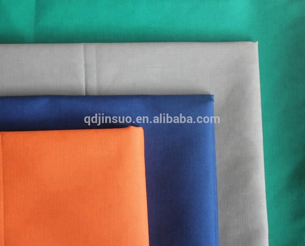Factory surplus fabric poly Cotton 80*20 3 1 heavy weight carded TC drill work wear pants caps fabric