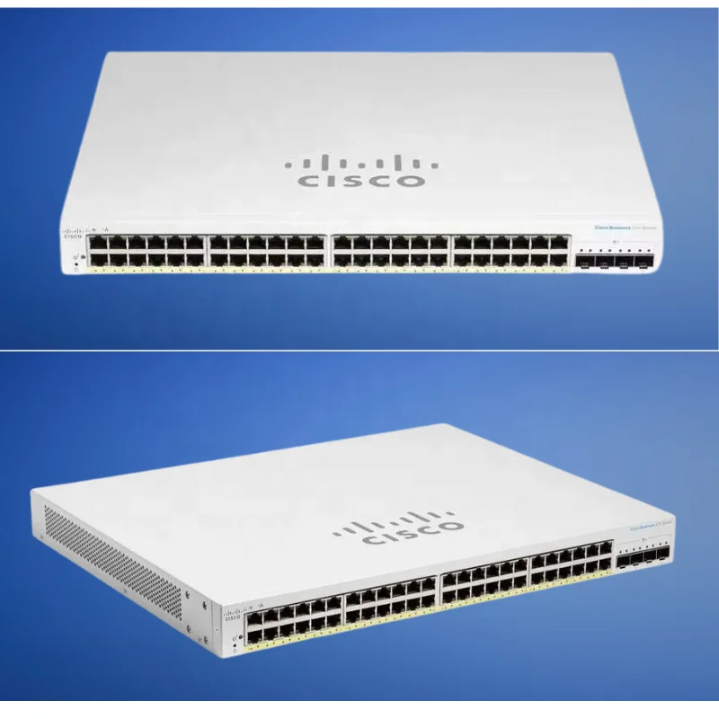 Смарт-Коммутатор CISCO новый CBS220-48FP-4X 48 портов GE полный PoE 4x10G SFP + управляемый POE коммутатора