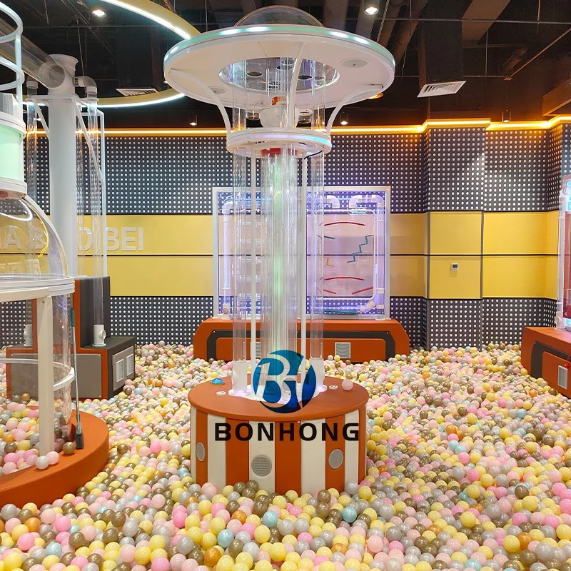 Bonhong Top Quality Ball Pit Pool Machine Ball Fountain Spray Game For Kids Soft Indoor Playground