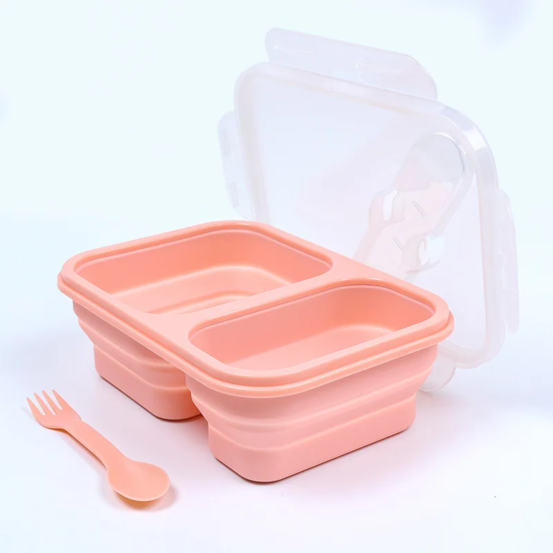 Colorful Newborn Food Grade Silicone Kids Dining Tableware Box Baby Feeding Set