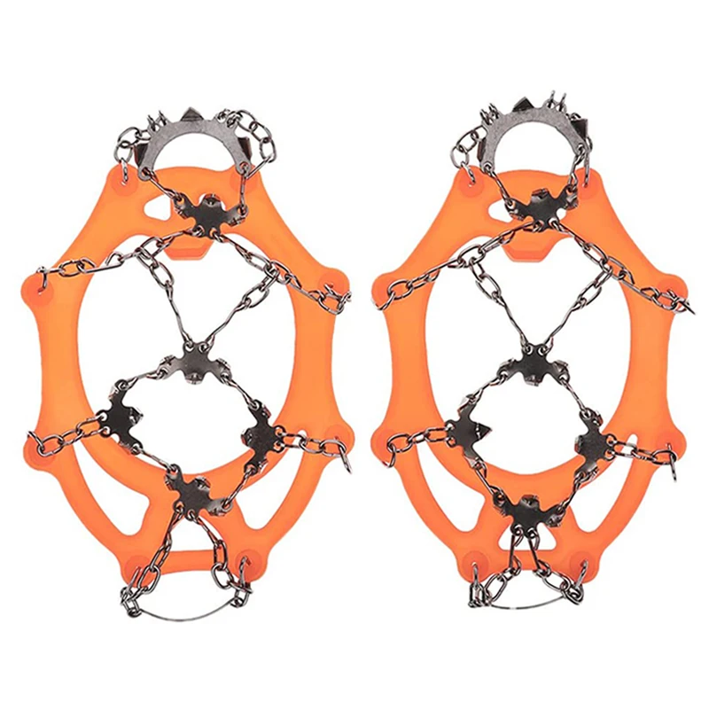 168 уличные нескользящие накладки на ботинки для льда, эластичные скобы, шипы для снега, сцепляющие скобы, обувь, кошки для альпинизма