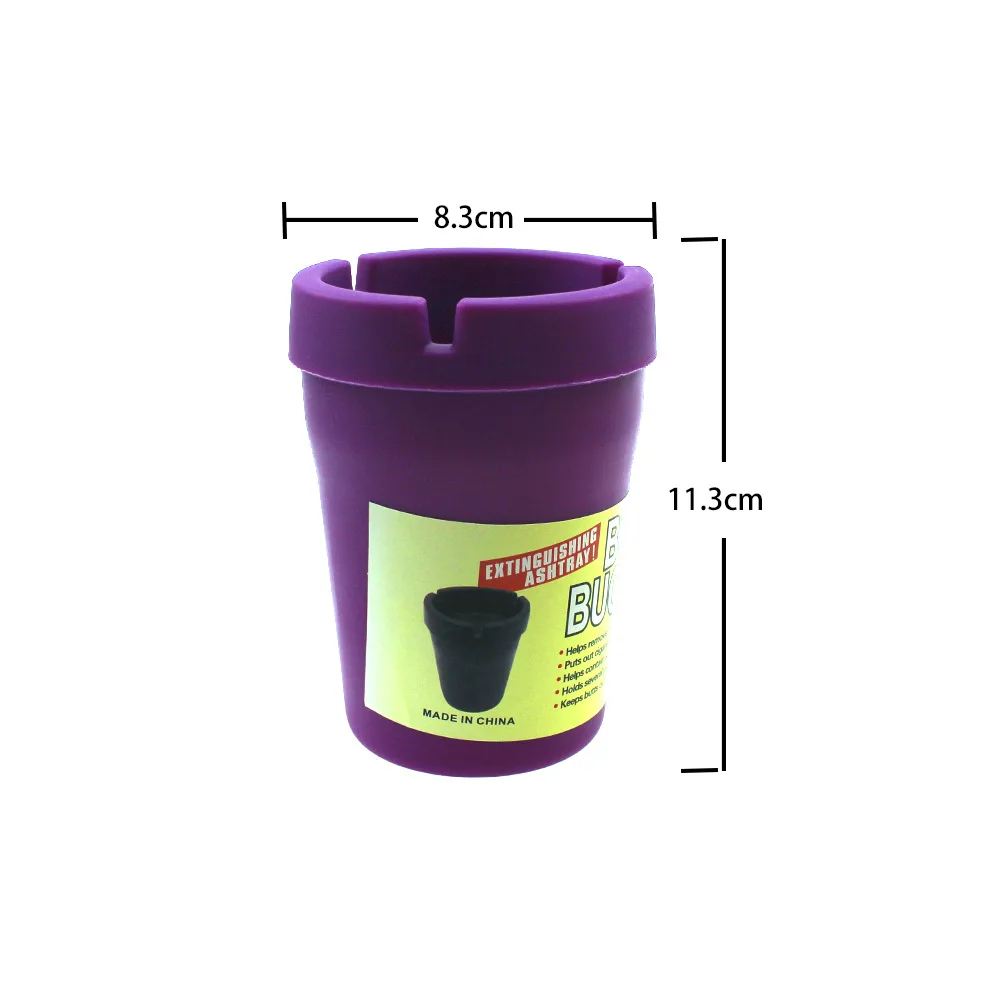 Hot selling Custom Plastic ABS Portable Cheap Butt Bucket Ashtray for Car
