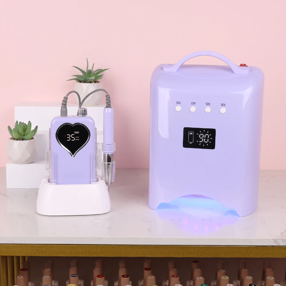 Muti-color Timer Gel Light Dryer Wholesale Nail Supplies 78w Rechargeable Cordless Curing Mini Uv Led Nail Lamp Custom Logo