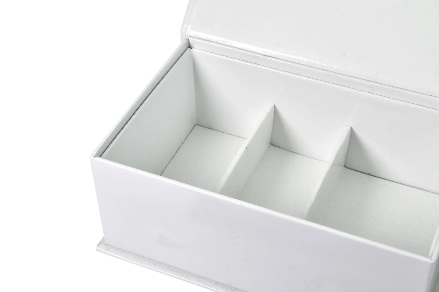 Luxury Small Magnetic Folding White Jewelry Gift Box With EVA Insert Magnetic Box