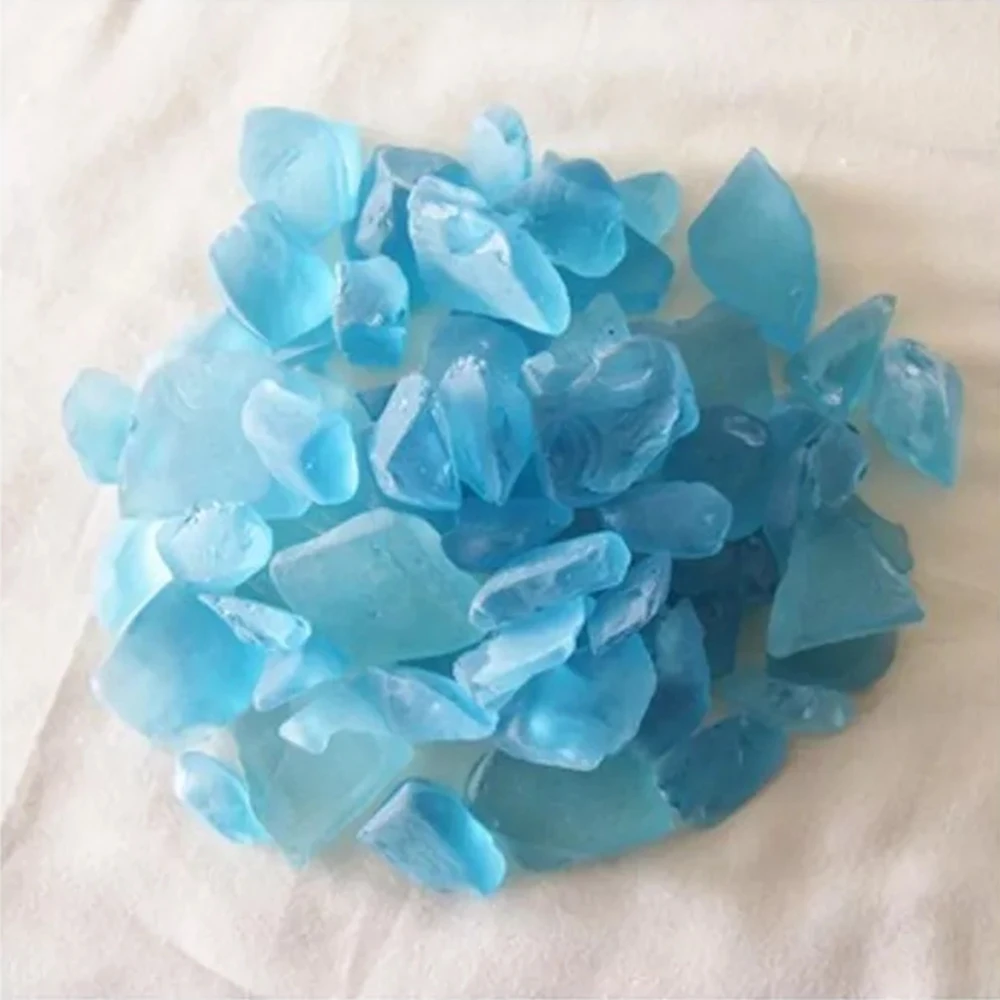 Sea glass for Christmas trees Decorative colored terrazzo crushed ocean sea broken glass