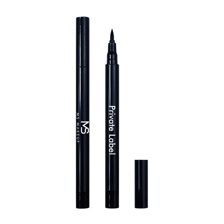 Wholesale High Quality Long Lasting Waterproof Smooth Liquid Matte Eye Liner Private Label Logo Single Color Black Eyeliner