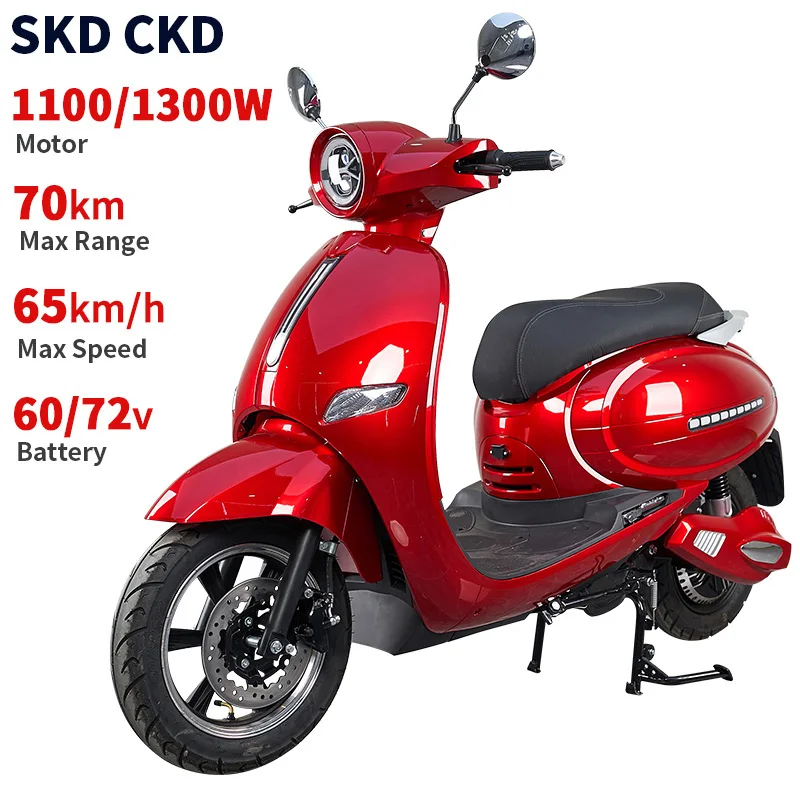 12inch electric motorcycle adult retro style 65km/h speed fast high quality moped electric scooter adult mobility scooter