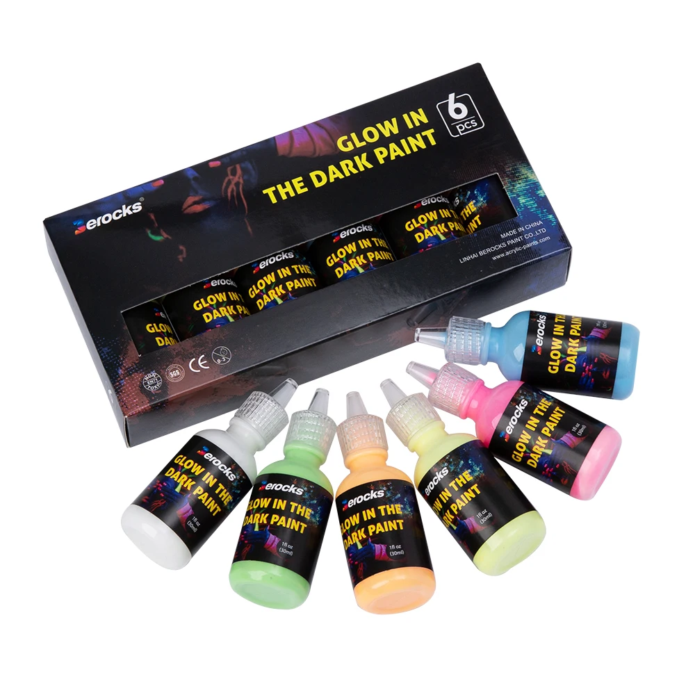 Factory customized import acrylic paint widely buy glow in dark painting multi colors art acrylic paints for school