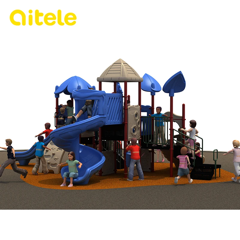 cheap playground equipment for sale QITELE kindergarten school outdoor playground equipment for mcdonalds