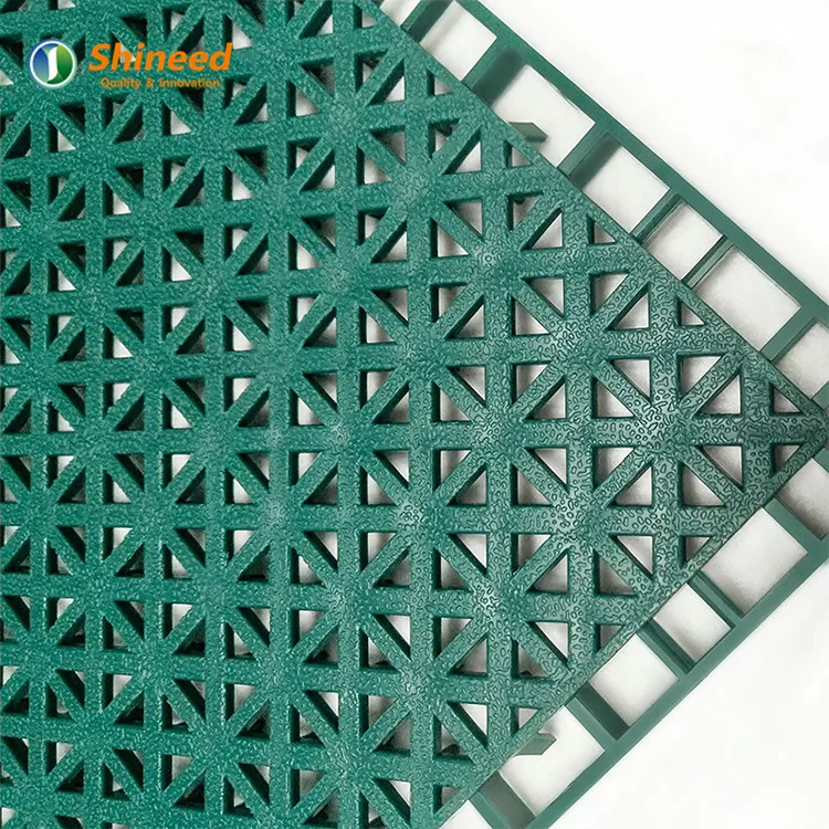 Anti-Slip Inter lock Plastic Tiles Fiba Basketball Floor Multifunctional Sports Floor Tiles Tennis Court Inter locking Tile