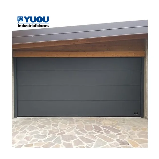 wholesale Hurricane-resistance electric customized full view Automatic Sectional Thermal Break overhead Aluminum Garage Door