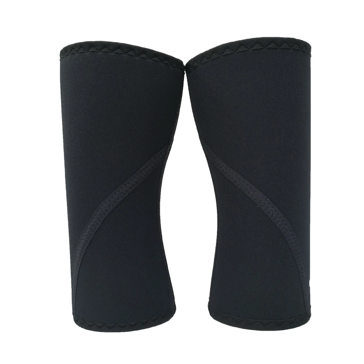 Hot selling super hard neoprene fabric fitness sports 7mm knee sleeve