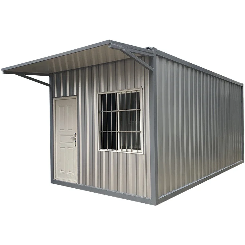 Sandwich panel fireproof container house with canopy