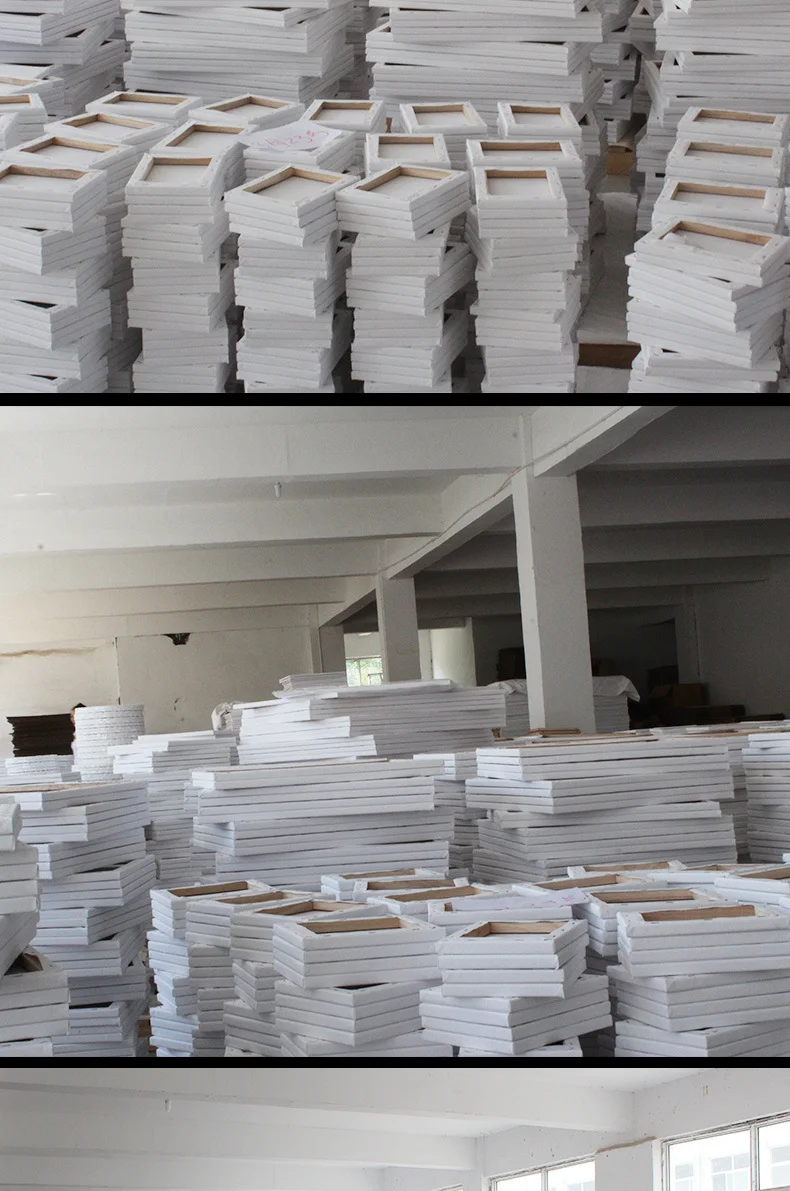 Чистая хлопковая пустая растягивающаяся картина маслом на холсте для масляной живописи и