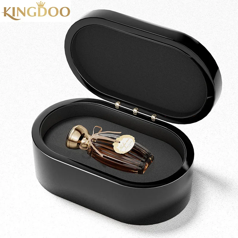 Парфюмерная коробка Kingdoo флаконы для духов глянцевая лакировка деревянная с индивидуальным логотипом роскошные косметические деревянные коробки из дерева CN;ZHE