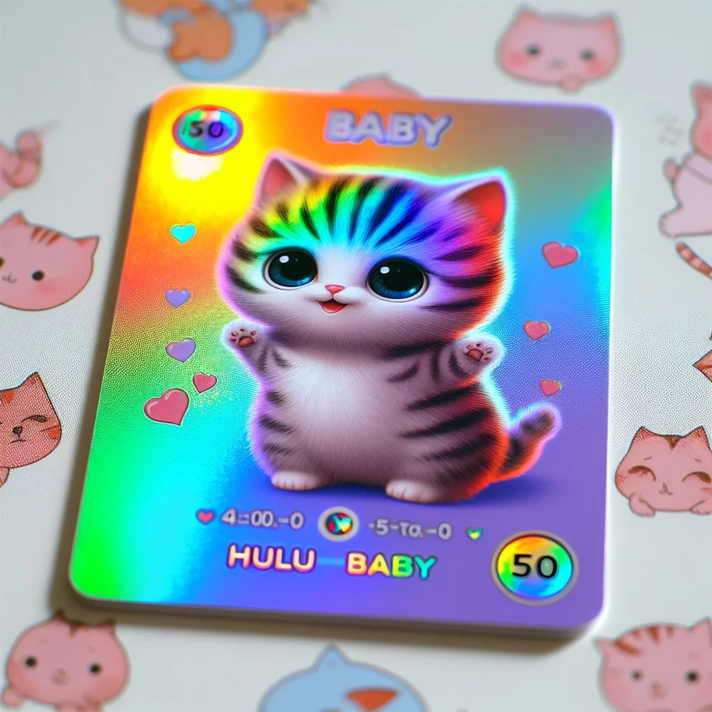 Manufacturer Custom 59*86mm holo cards foil trading card game printing