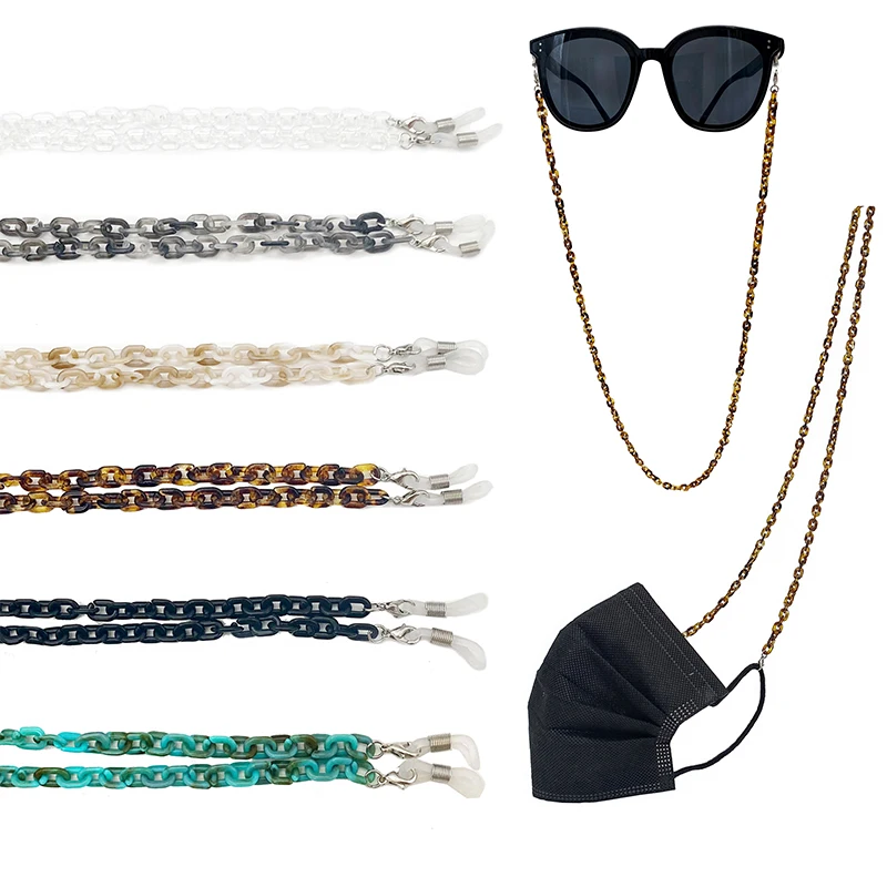 Eyeglass Chain Sunglasses Strap for Women Men Acrylic Masking Lanyard Facemask Holder Adults Accessories