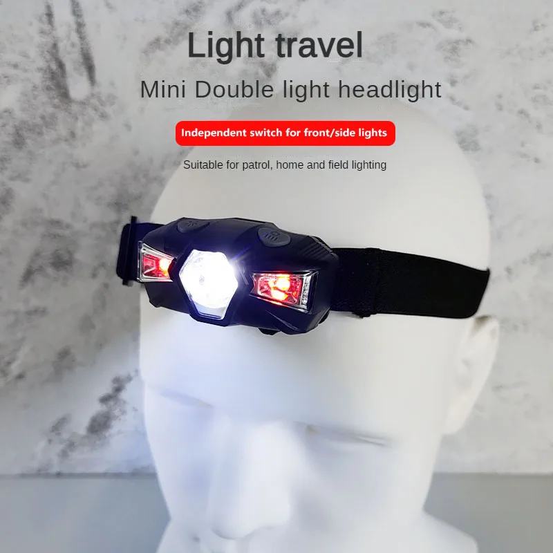 Mini LED100m xpe Bright  Headlamp dry Battery  Fishing Camping   Flashlight Torch Lamp Frontale for Outdoor Running Headlight