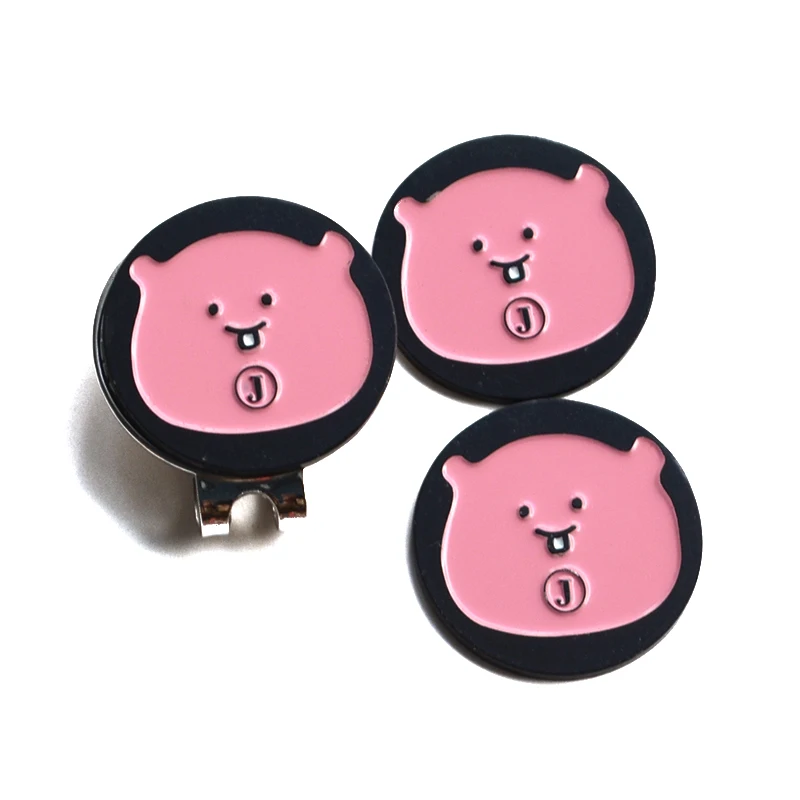 High Quality Custom Logo Metal Golf Coin Cute Ball Marker Magnetic Golf Hat Clip Custom Golf Lady Ball Marker