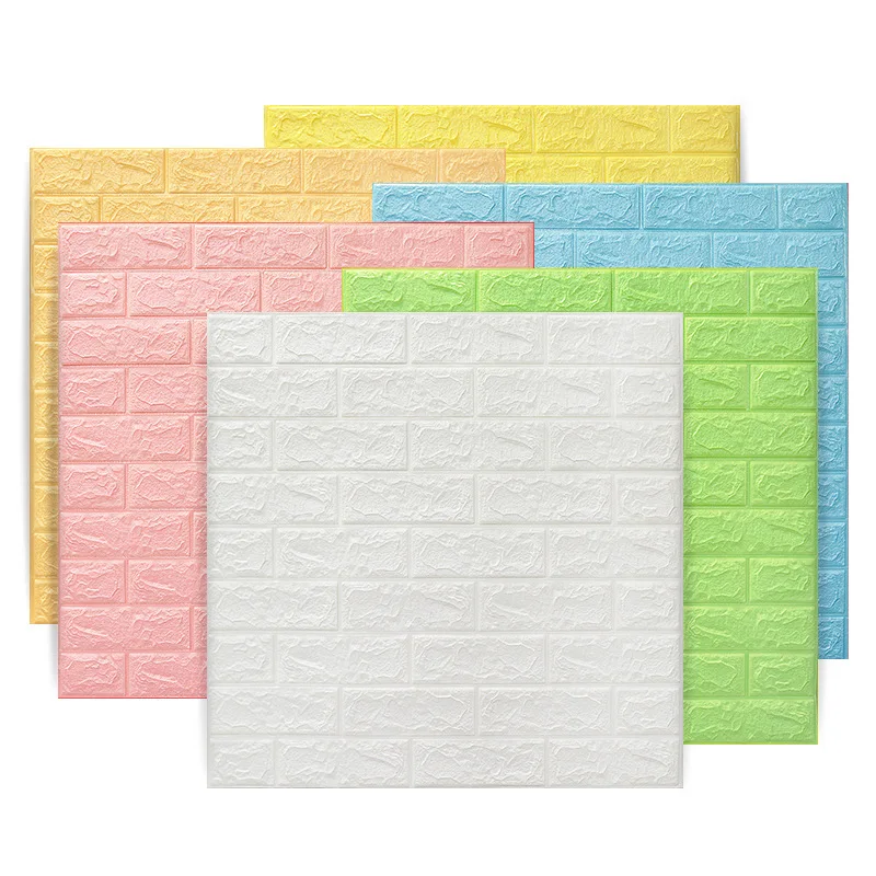 High Quality Self Adhesive Wallpaper PE Foam Wall Sticker 3D Effect