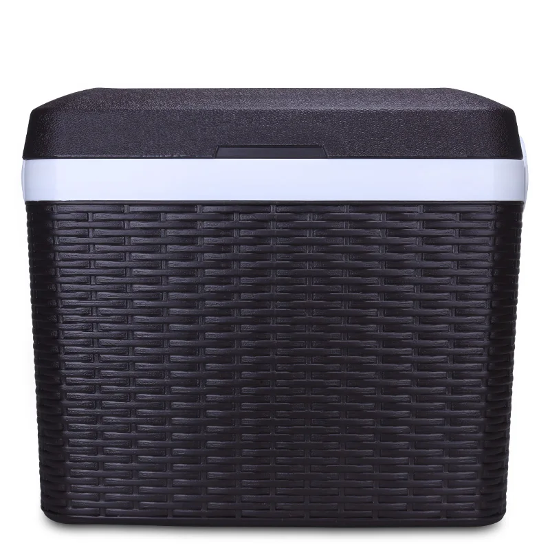 Gint best selling plastic cooler box  insulated ice chest for hotel bar  double wall 15L 30L outdoor rattan material picnic bag