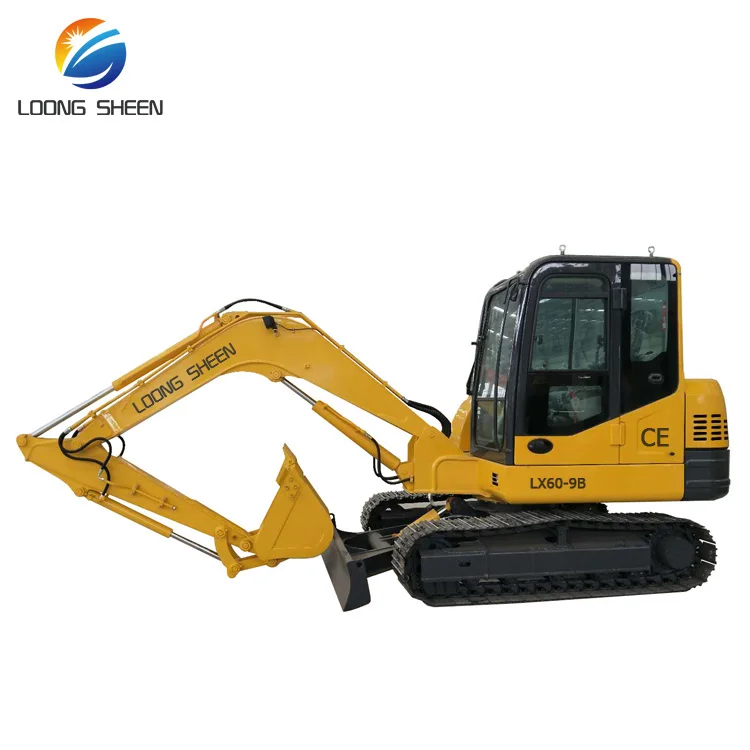 POPULAR ! Hot Sale LX60-9B Excavator Machine Home Diggers 6.0 Ton Crawler Excavators for
