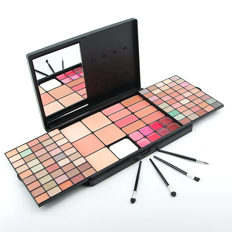 
Korea Private Label Low Moq Beauty Makeup Contour Lipgloss Eye Shadow Palette Cosmetics Set 