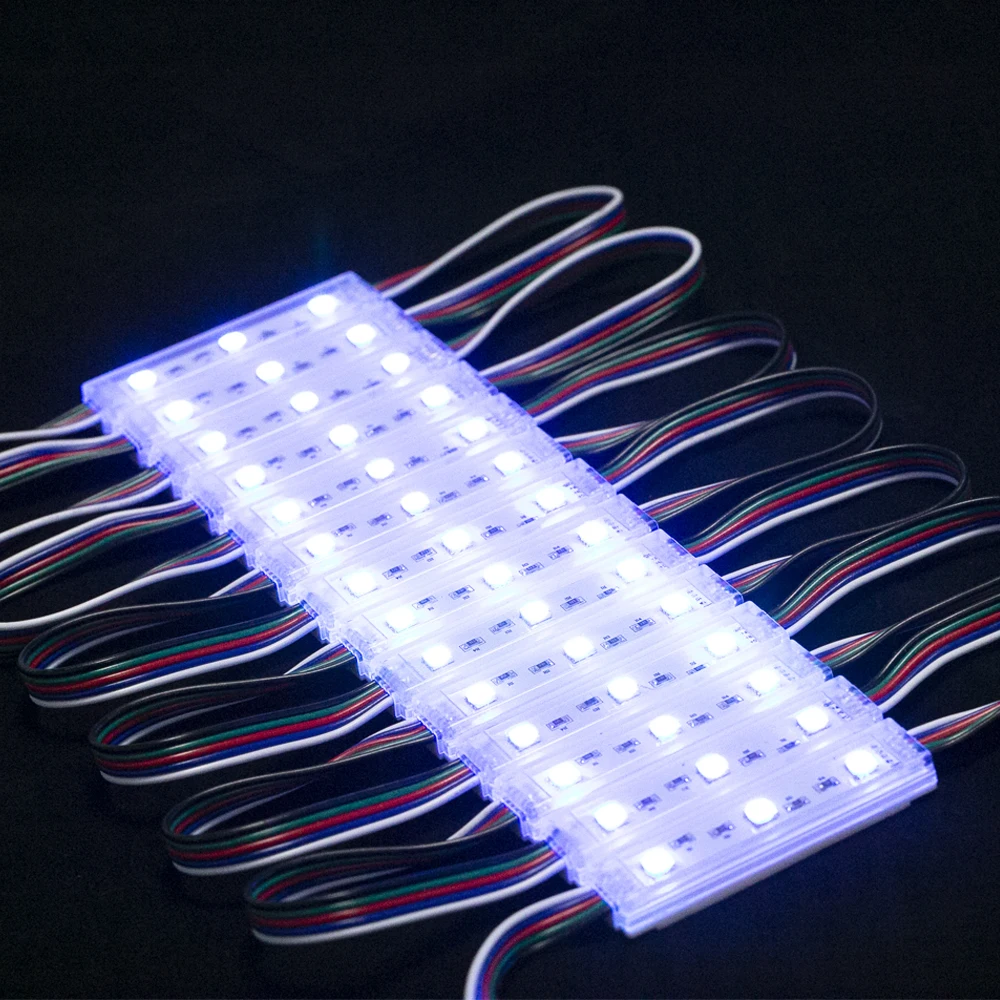 Super light 3 LED Module 12V 7000K for Lightbox Channel Letter Signage IP68 Waterproof for advertising project