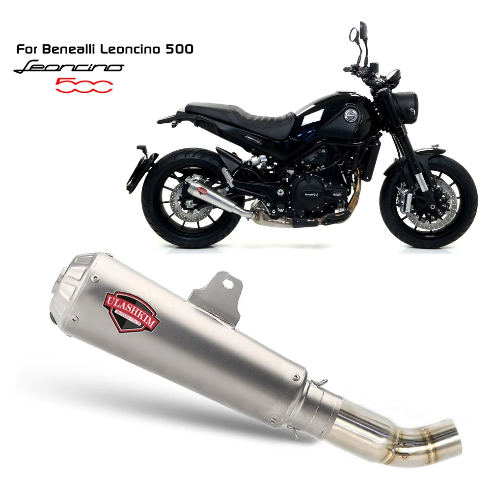 Leonardino Motorcycle Retrofit Mid Section For Benelli Leonardino 500 Stainless Steel Mid Section Exhaust Pipe 51mm Accessories