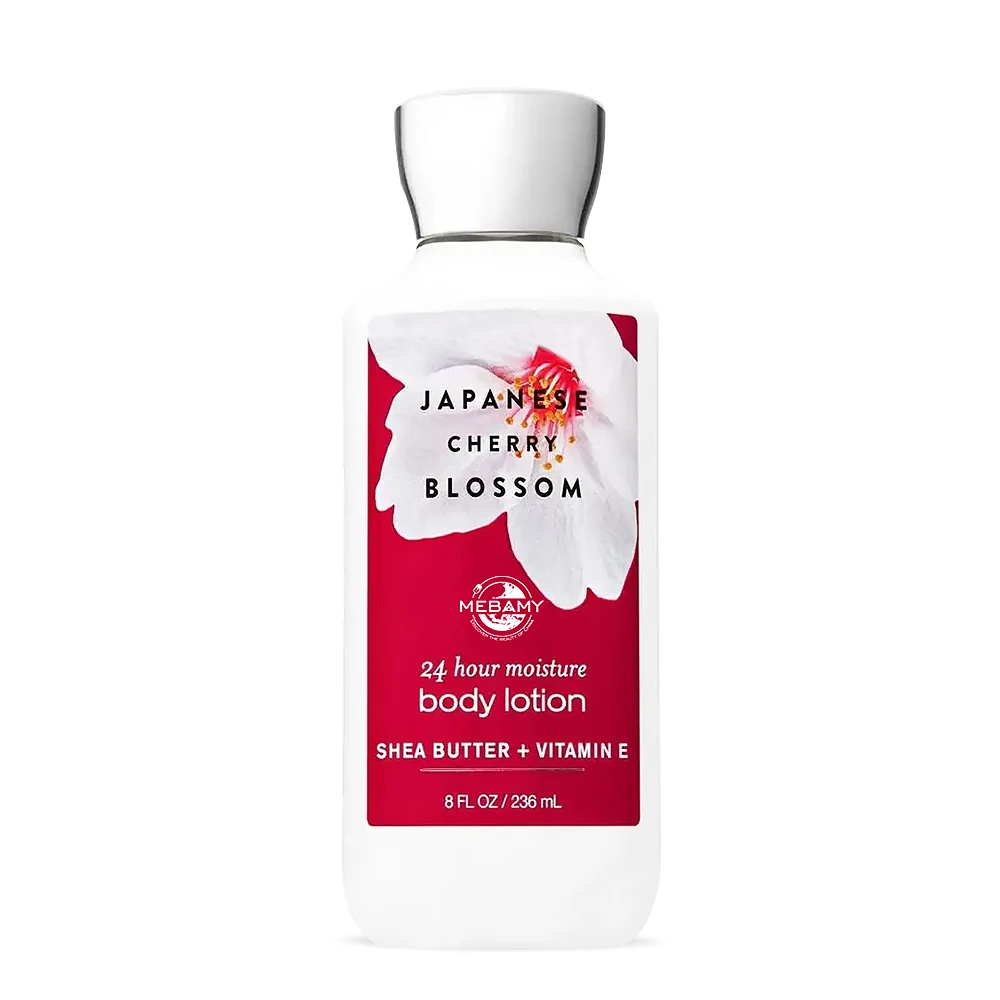 Factory Custom Cherry Blossom Natural Body Lotion Whitening Skin Care Body Butter Brightening Shea Butter Body Lotion