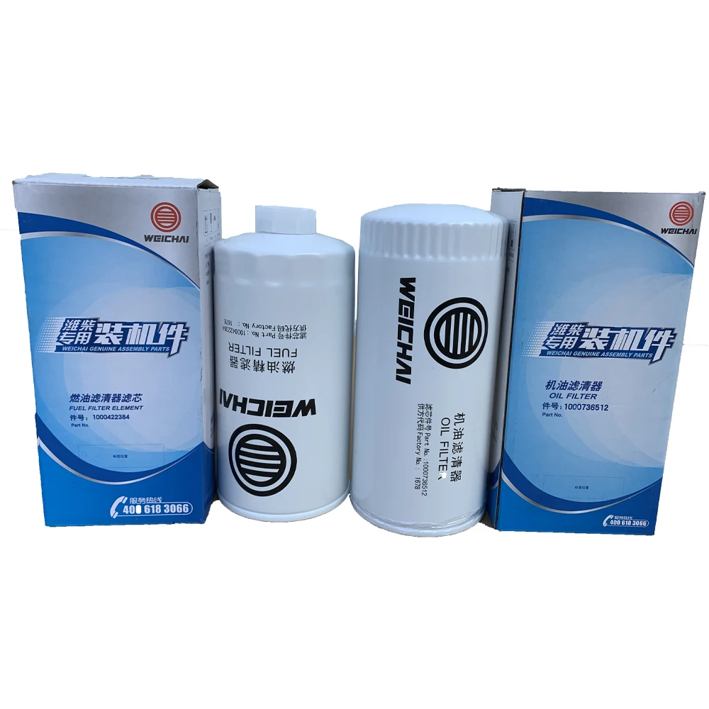 WEICHAI Fuel Filter 1000422384 Fuel Filter Element 1000736512 for WP4/6/WP12/WD10 series Engine