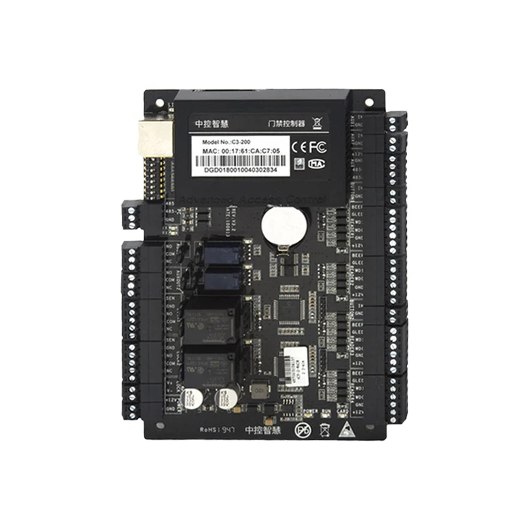 ZK C3-200 wiegand rfid access control pcb tcp ip door access controller multi door access control board with free sdk