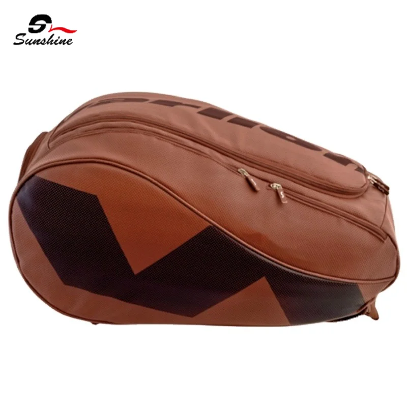 Wholesale Custom PU Leather Padel ClassicTennis Paddle Racquet Bag