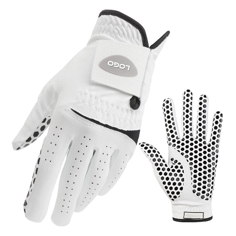 Wholesale golf gloves left hand for men wear-resistant golf gloves cabretta leather premium golf gloves