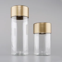 Wholesale custom label pet bpa free food grade jar plastic 250 ml pharmacy pill bottle